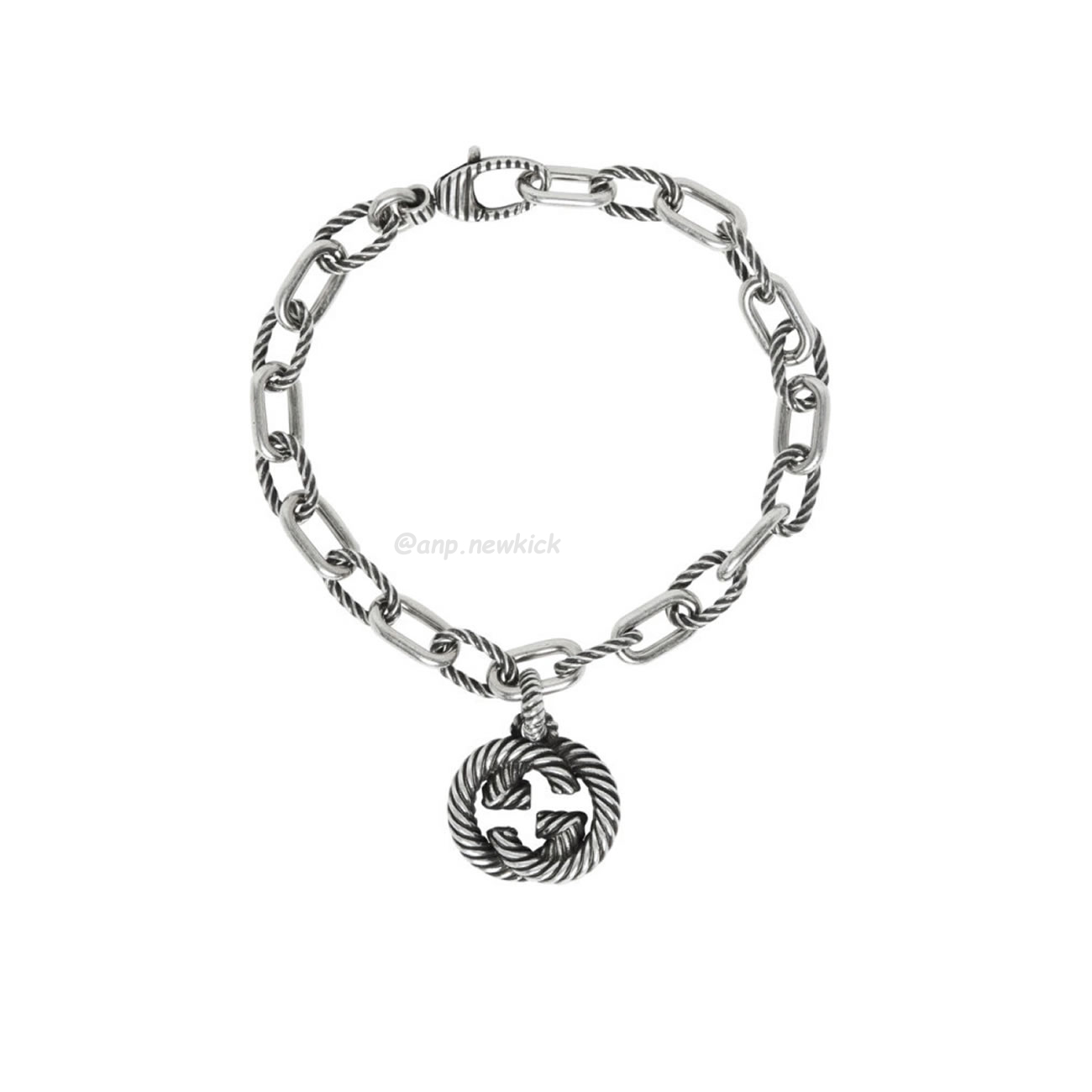 Gucci Silver Interlocking G Bracelet (1) - www.newkick.vip